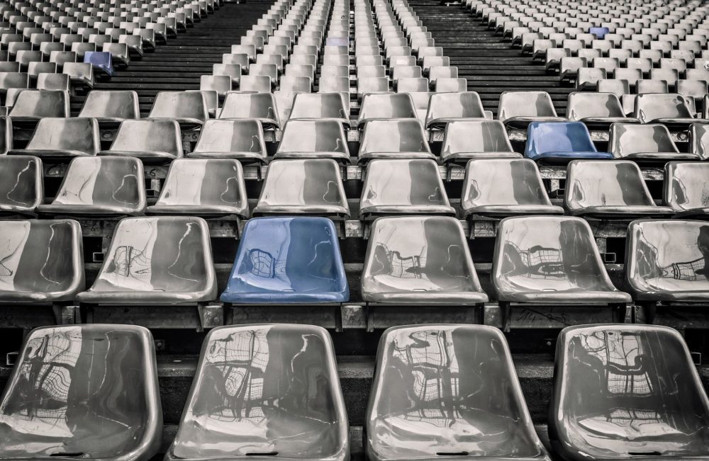 image of chairs in a stadium